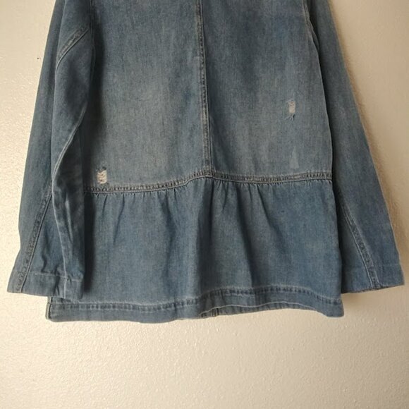 Democracy women's size M distressed denim jacket - Picture 6 of 16